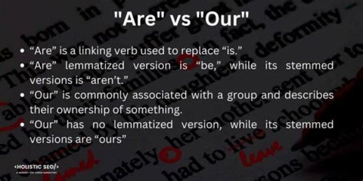 Are vs our pronunciation
