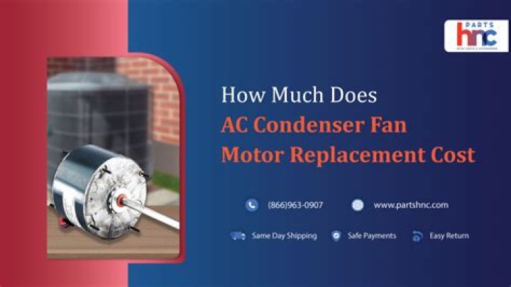 How much does a AC fan motor cost